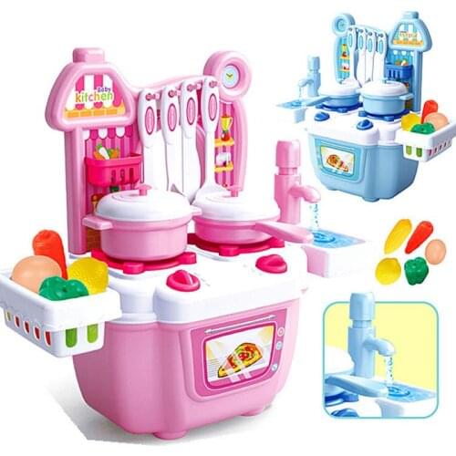 Cute Kids Simulation Ice Cream Shop Kitchen Cart Play House Toy Pretend Toy Set Role Play Gift Christmas Gift For Kids