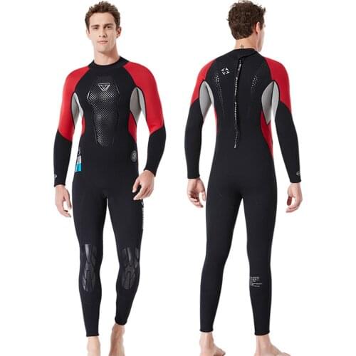 Men 3mm Wetsuit Neoprene Kitesurf Fishing Scuba Diving Suit Underwater Fishing Snorkeling Wakeboard Surf Equipment Spearfishing