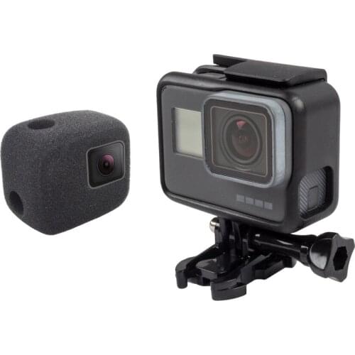 Wind Noise Reduction Sponge Foam Cover for Gopro Hero 5 6 Session Windproof Case Accessories Black