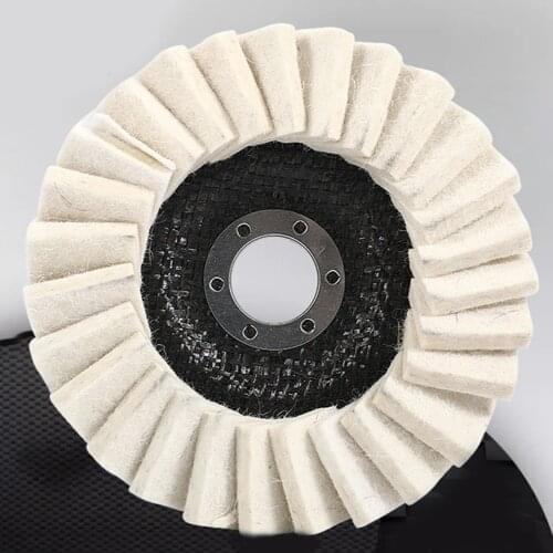 125mm Polishing wheels 5 inch Buffing Wheel Flap Felt Disc For Angle Grinder Wool Practical