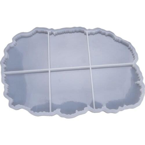 Silicone Crystal Epoxy Resin Mold Irregular Coaster Mat Casting Mould Handmade DIY Crafts Decoration Making Tools