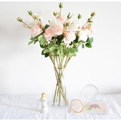 Modern simple glass transparent hammer Vase ornaments water culture flower flower flower arrangement decoration home living room