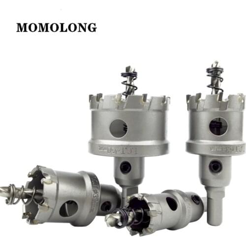 12-100mm TCT Drill Bits For Steel Carbide Metal Cutter Tool Core Hole Saw Carbide Tip Thick Steel Plates Drilling