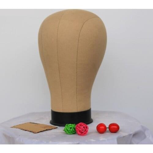 Fabric Cover Soft Female Mannequin Head Model For Wig Hat And Jewelry Display