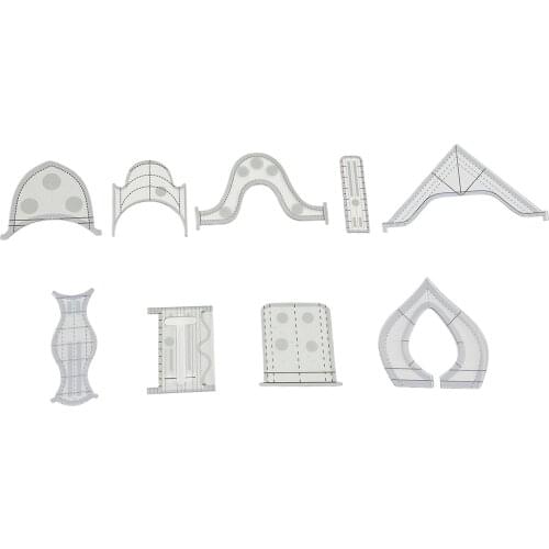 Free-Motion Quilting Template Sewing Machine Domestic Templates DIY Quilting Ruler Frame for Simple Clothing Pattern Design