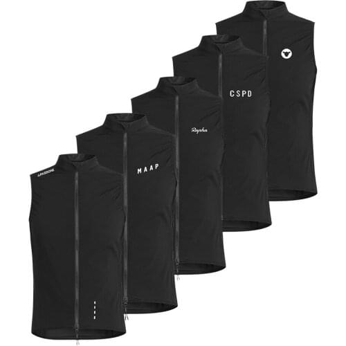 LA PASSIONE 2021 UPDATE PRO TEAM CYCLING WINDPROOF BIKE VEST LIGHTWEIGHT Cycling Gilet with two way zipper black