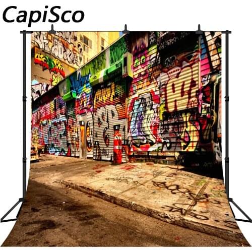 Capisco Vinyl Photography Background street graffiti backdrops studio backdrop advertisement photo backdrop