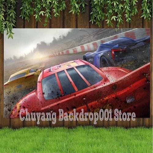 Speed F1 Racing Car Competition Game Party Banner Decor Photo Background Sportsman Birthday Celebration Backdrops Vinyl Poster