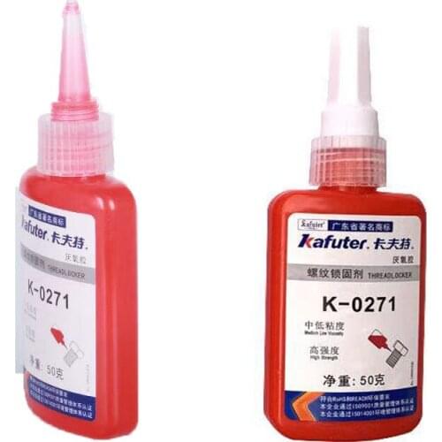 50ML Screw Glue Thread Locking Agent Anaerobic Adhesive 243 Glue Oil Resistance Fast Curing Prevent Thread Corrosion