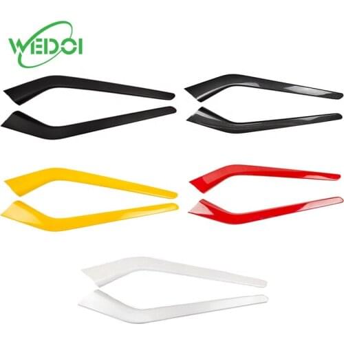 ABS Carbon Fiber Interior Trims For Tesla Model 3 Modified Central Control Side Trims Strips Cover Car Decorative Accessories