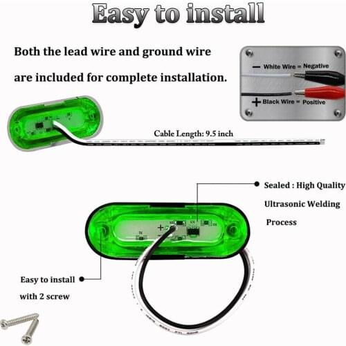 Sealed Waterproof Navigation LED Boat Lights Bow Pontoon Lights DC 12V-24V Easy To Install Piranha Lamp