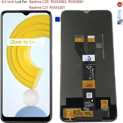 6.5 Inch Lcd for Realme C20 LCD RMX3063 RMX3061 Display Touch Screen Digitizer Assembly for Realme C21 Displya RMX3201 LCD
