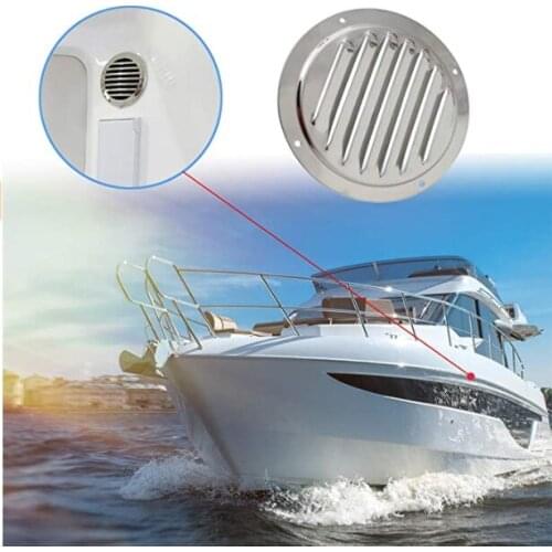10PCS 5" Stainless Steel Round Air Vent Louver Vent Grille Ventilation For Yacht Boat Rv Accessories Camping Car Camper Van Part