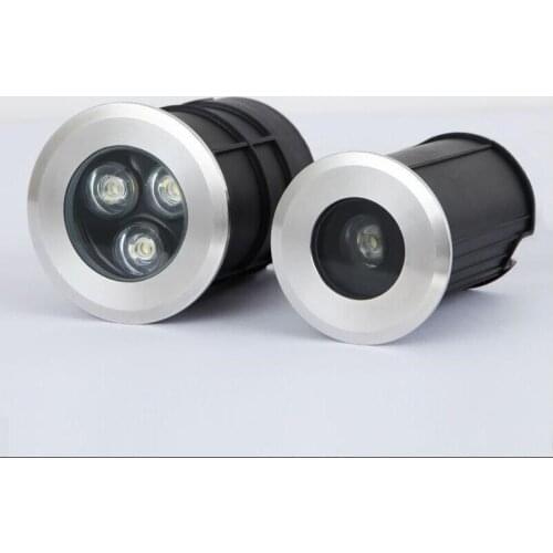 3W/3X3W LED Underground Lamp Buried Lighting LED Outdoor Recessed Floor Lamp Ground Light IP68 Waterproof AC85-265V/DC12V 3W 9W
