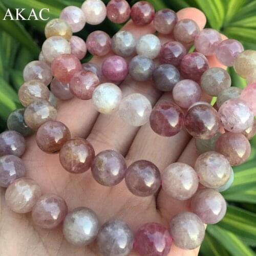 AKAC approx9-9.8mm 20beads/bracelet natural rarely colorful spinel bracelet gemstone for women men bracelet