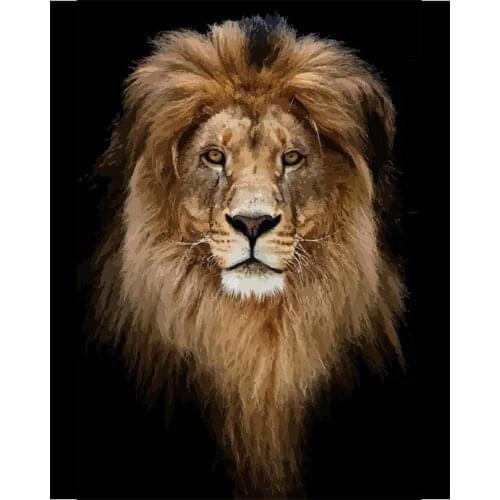 DIY Diamond Painting animal 5D Diamond Embroidery lion full round Cross Stitch mosaic Rhinestones Home decoration gift BY150