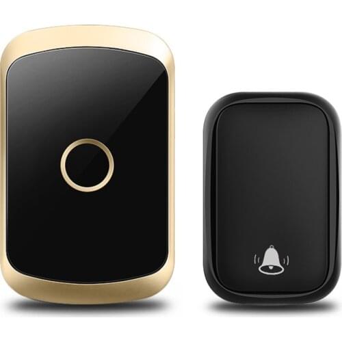 CACAZI Self Powered Wireless Doorbell No Battery US EU UK Plug Smart Waterproof Cordless Door Call Bell 1 2 Button 1 2 Receiver