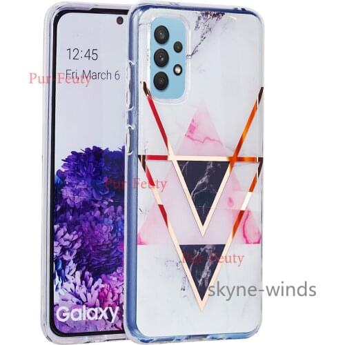 For Samsung Galaxy A32 plating phone case fashion lightweight and anti-fall back cover coque fundas casing for SM A 32