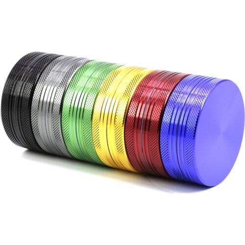 Aluminum Alloy 2 Layer 55MM Grinder Diameter Cigarette Filter Herb Crusher Tobacco Smoked Hookah Maker wholesale 2020