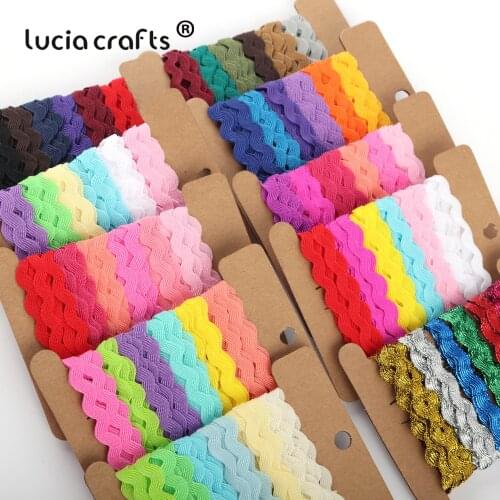 Lucia Crafts 5mm Grosgrain Ribbon For hair bow Wedding Christmas Party Decor Craft (with card) 6y/lot,1y/color W0602