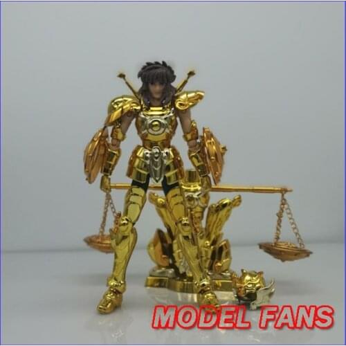 MODEL FANS IN-STOCK mini cloth myth DDP 100mm EX gold saint Libra Dohko with object metal armor action figure toy