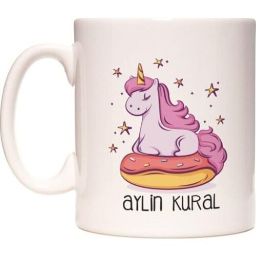 Trend 2021 Unicorn Horned Horse Name Writable Mug Cup посуда для кухни наборы set kitchen vaisselle platos