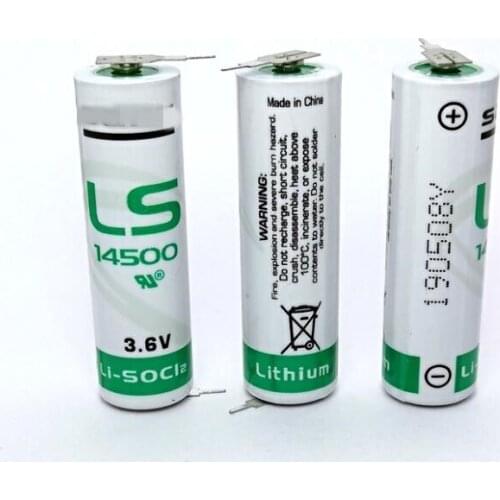 10pcs New original LS14500 14500 AA 3.6V PLC industrial automation equipment CNC machine lithium battery with pin