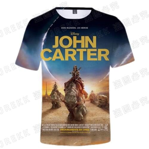 2021 New Summer Fashion Casual Streetwear John Carter T Shirt Men Women Children 3D Print T-Shirt Short Sleeve Tops Cool Tee