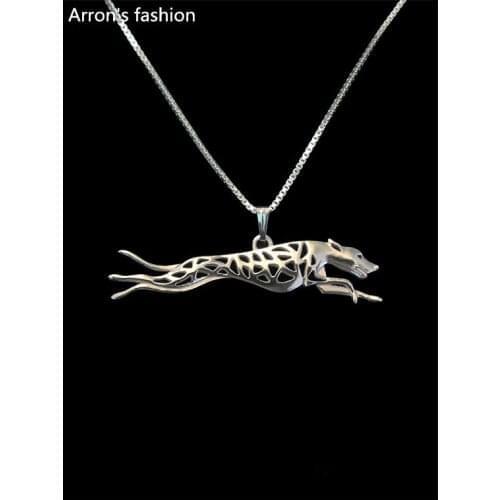 New 2016 Unique Romantic Gold Silver Color Greyhound Run Pendant Necklace Hunger Games Necklace Women Best Friend Choker