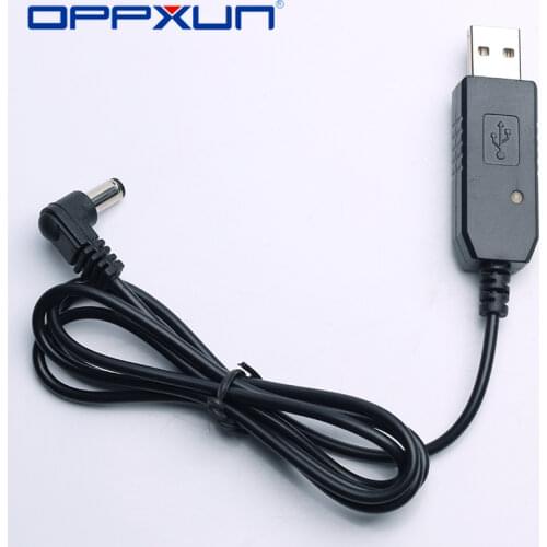 OPPXUN 2021 Hot Sale Fast Shipping Portable USB Charger Cable For Baofeng UV-5R BF-F8HP Plus Walkie- Talkie Two Way Radio X6HB