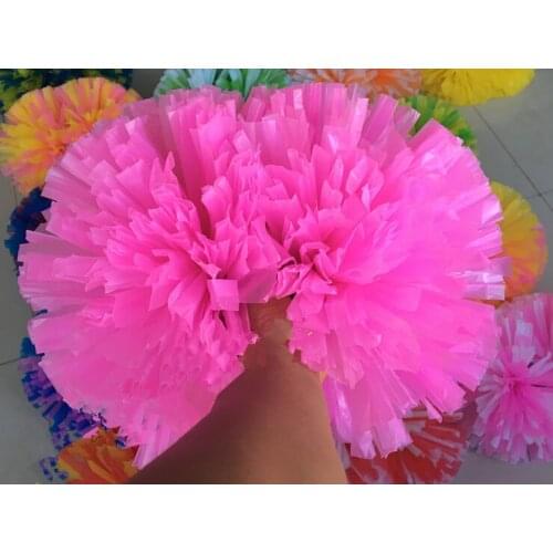 Free Shipping High quality Color can free combination 32CM game pompoms cheering supplies Cheerleader pom poms supplies PVC pomp