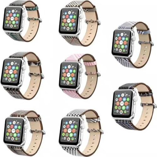 Fashion Strap for Apple Watch leather Band Series 6 5/4/3/2/1 Bracelet 42mm 38mm For iwatch SE series 4 strap 40mm 44mm