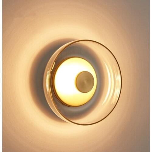 Scandinavian wall light Modern Minimalist LED decoration wall lamp For Living room Bedroom Dining bedside glass wall lamp