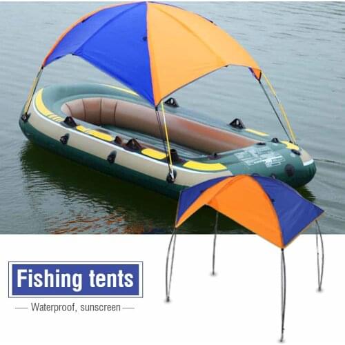 Waterproof Inflatables Shelter Sailboat Awning Top Boats Cover Tent Sun Shade D-Shape Buckles For Boat Fishing Picnic