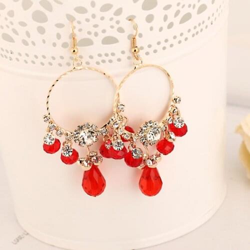 YFJEWE 2020 Top Quality Factory Crystal Super Flash Tassel Earrings Female Fashion Drop Earrings For Women #E167