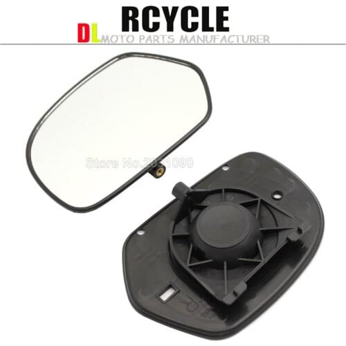 1Pair Motorbike Clear Rear View Mirrors Glass For Honda GOLDWING GL1800 2001-2011