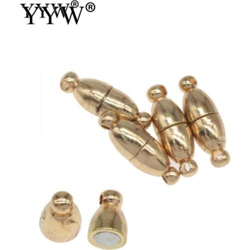 1pc Stainless Steel Magnetic Clasp with 2 Holes Mirror Polished Leather Cord Magnet Clasps Bracelet DIY Supplies Jewelry Making