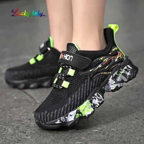 2021 summer Sneakers Boys shoes kids sport shoes Lightweight Boys Casual School Trainers Children Brand Breathable Shoes 966-1