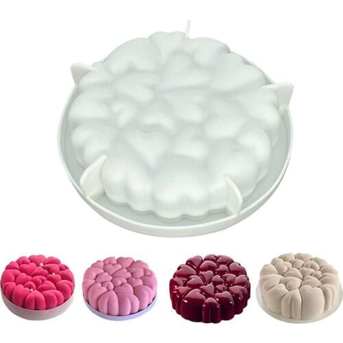 3D Love Heart Shape Silicone Molds for Cake Dessert Mousse Food Grade Baking Cake Moulds