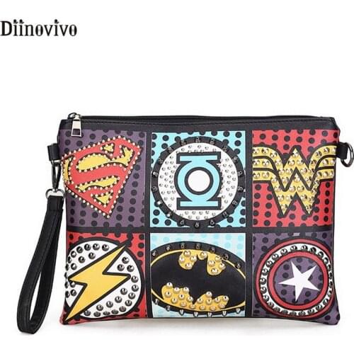 Diinovivo Women's Leather Clutches