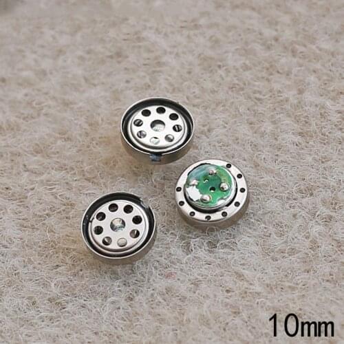2pcs DIY Headphone Speaker Unit 10mm 16 Ohm HiFi for IE80S DIY Heavy Bass Audiophile