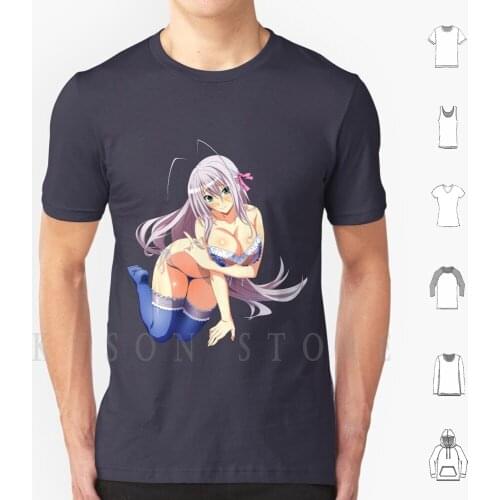 Waifu Rossweisse Boobs Ecchi | High School Dxd Hentai T Shirt Cotton Men Diy Print Rias Gremory Highschool Dxd High