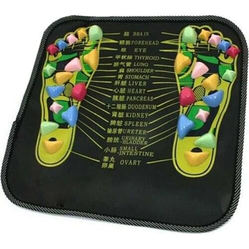 Hot Acupressure Mat Pad Massager Reflexology Walk Stone Foot Walk Massage Mat sy998