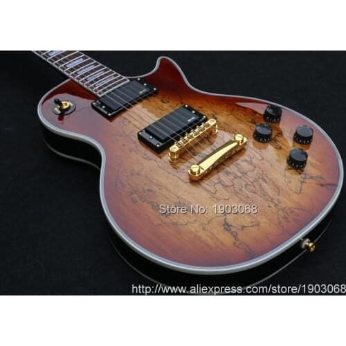 LP electric guitar,1959 R9 Antique Natural Les golden hardware guitar,EMG pickups, free shipping