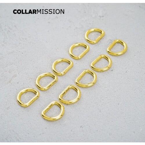 Metal D Rings for Pet puppy Collar 20mm Webbing Strap LeatherCraft bag Sewing Parts DIY accessories D-shaped buckle DK20HJ