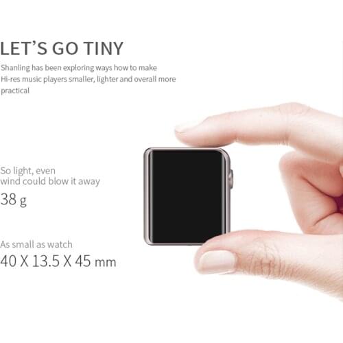 SHANLING M0 mini mp3 player ES9218P 32bit /384kHz Bluetooth AptX LDAC DSD MP3 FALC Portable Music Hi-Res Audio Player