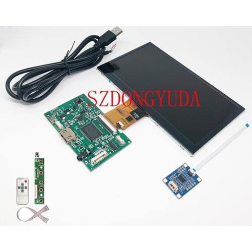 New A+ 7 Inch IPS ALL SIGHl 165*100mm 50Pin 1024*600 General LCD Panel With HDMI Control Mainboard GT911 Touch Screen