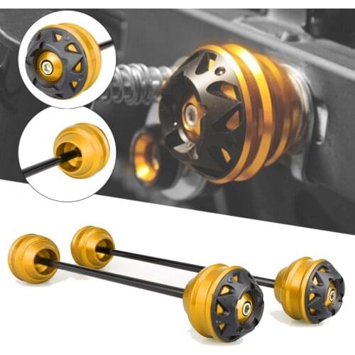 Front and Rear Axle sliders Fork wheel protection Crash pad kit For Benelli BN600 BN 600 13-19 / TNT600 TNT 600 17-19