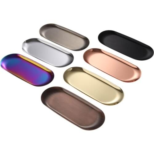 1pc Stainless Steel Candle Tray 23*9.5cm serving tray holder for keys,Jewelry