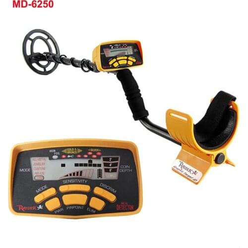 MD6250 Professional Metal Detector High Performance Underground Metal Detector Upgrade Three Detect Mode Coins Jewelry All Metal